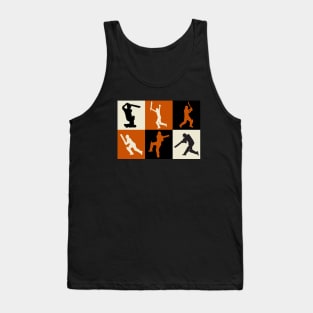 Cricket, hit for six, cricket lover deluxe design Tank Top